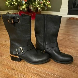 Vince Camuto Wendeema Leather Moto Boot